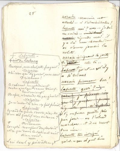 null Eugène LABICHE. Manuscrit autographe, [Le Mystère de la rue Rousselet, 1861] ;...