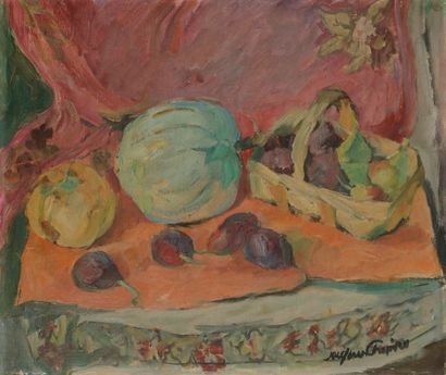 null Jacques CHAPIRO (1887-1972)
Nature morte aux fruits
Huile sur toile.
Signée...