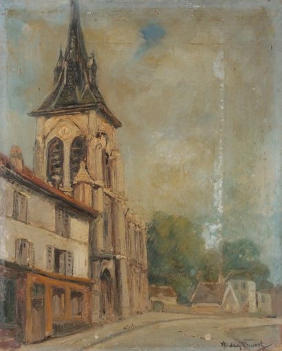 null Fernand ANDREY-PRÉVOST (1890-1961)
Hauts de Seine, église de Châtillon
Huile...