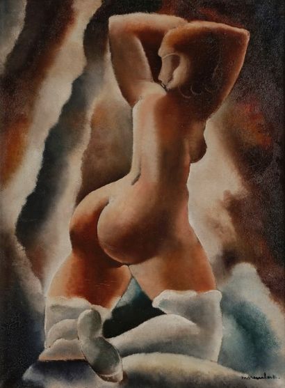 null Jean MAREMBERT (1900-1968)
La Croupe, 1929-31
Huile sur toile.
Signée en bas...