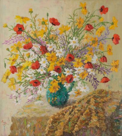 null RADO (XXe siècle)
Vase de fleurs, 1966
Huile sur toile.
Signée en bas à gauche.
61...