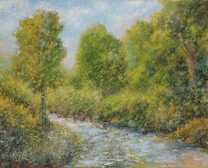 null Maurice SCHOUPPE (XXe siècle)
Rivière
Huile sur toile.
Non signée.
73 x 92 ...