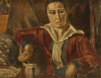 null Henri de WAROQUIER (1881-1970)
Homme assis
Huile sur toile.
Signée et numérotée...
