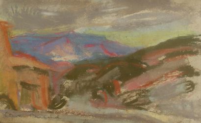 Claire BERTRAND-EISENCHITZ (1890-1969)
Paysage
Pastel.
Signée...