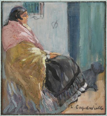 Lucienne CAPDEVIELLE (1885-1961)
Femme assise...