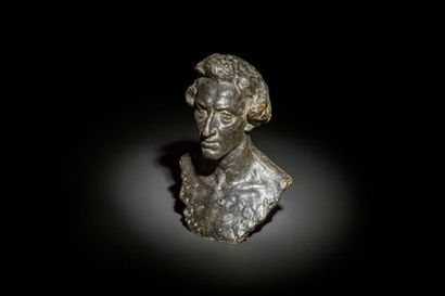 null [Frédéric CHOPIN (1810-1849)]. Naum ARONSON (1872-1943). Buste de Frédéric Chopin....