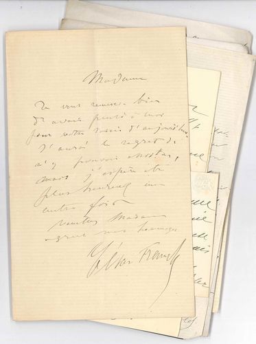 null César FRANCK (1822-1890). L.A.S. à une dame [Mme Ferdinand Hérold] ; 1 page...