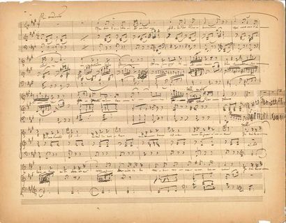 null Charles LECOCQ (1832-1918). Manuscrit musical autographe, Esmeralda ; 13 pages...
