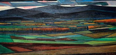 Rafael BATALLER [espagnol] (né en 1920) Paysage Huile sur toile. Signée en bas à...