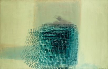 Eduardo JONQUIERES [argentin] (1918-2000) Composition abstraite, 1963 Huile sur toile....