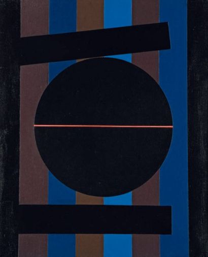 Eduardo JONQUIERES [argentin] (1918-2000) XXIV/82 Acrylique sur toile. Signée, titrée...