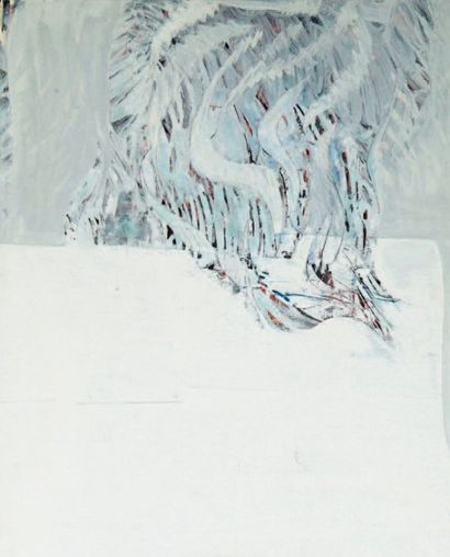 Kim HAMISKY (né en 1943) Composition abstraite Technique mixte sur toile. 82 x 100...
