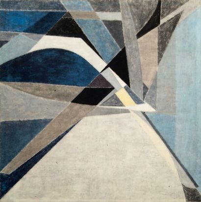 Pierre JOURDA (1931-2007) Composition abstraite n°172, 1960 Huile sur toile. Signée,...