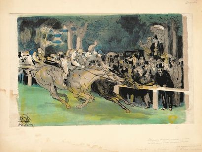 Louis Anquetin (1898-1932) Le Cavalier et le mendiant. 1893 ; Un canter, ou L’Arrivée....
