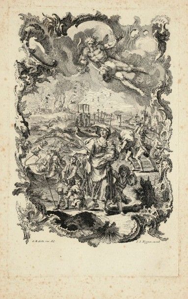 Gottfried Bernhard Götz (1708-1774) Schrecken des Krieges / Les Horreurs de la guerre....