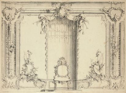 Johann Michael Hoppenhaupt l’Ancien (d’après) (1709- après 1755)Projets de décors...