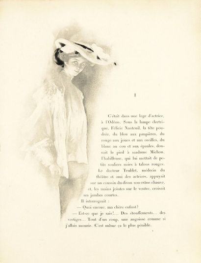 Edgar CHAHINE (1874-1947) France (Anatole). Histoire Comique. Pointes sèches et eaux-fortes...