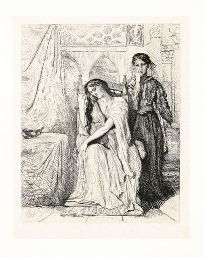 Théodore CHASSÉRIAU (1819-1856) Pl. pour Othello / Seize Esquisses dessinées et gravées...