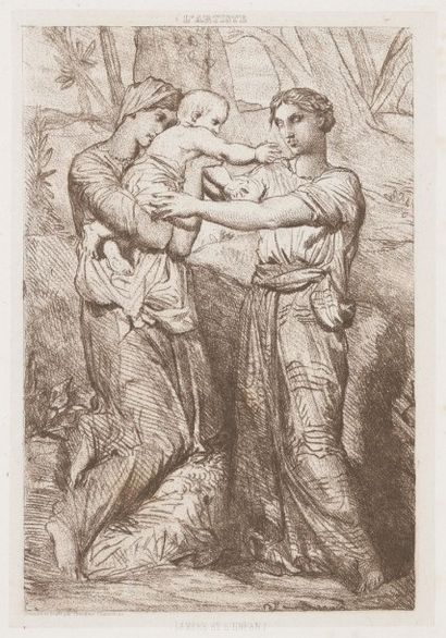 Théodore CHASSÉRIAU (1819-1856) Apollon et Daphné ; Sapho. 1844 ; La Mère et l’enfant....