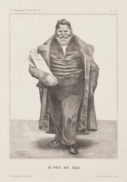Honoré DAUMIER (1808-1879) Mr Pot de Naz ; Mr Arlépaire ; Mr Benjamin Dudessert ;...