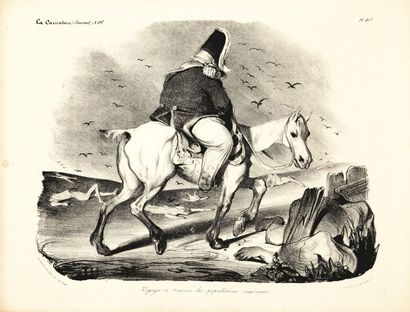 Honoré DAUMIER (1808-1879) Voyage à travers les populations empressées (La Caricature,...