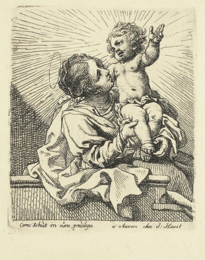 Cornelis Schut I (1597-1655) Amor Dei ; L’Annonciation ; La Nativité ; Vierge à l’Enfant…...