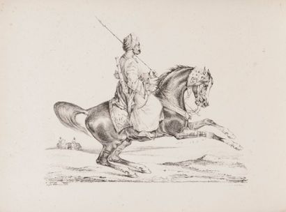 DIVERS Un lot d’estampes anciennes et du XIXe s., essentiellement des sujets de chevaux...