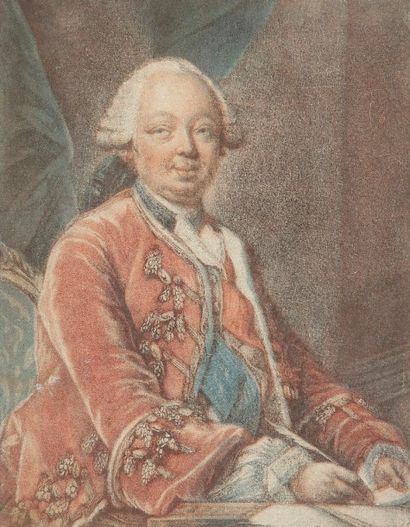 Jean-Baptiste-André Gautier-Dagoty (1740-1786) Le Duc de Choiseul. Gravure aux outils....