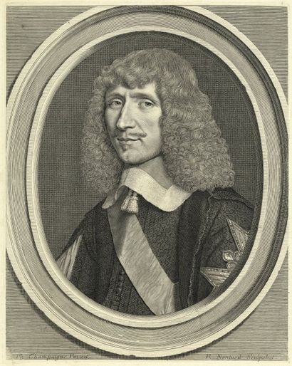 Robert NANTEUIL (1623-1678) Léon-Bouthillier, comte de Chavigny. 1651. Burin d’après...