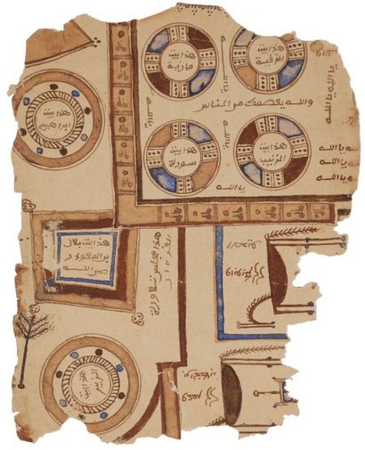 null Coran complet et trois feuillets, Sub-Saharien, XIXe- XVIIIe siècle
Texte en...