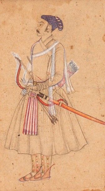 null Portrait d’un dignitaire moghol, Inde du Nord, XVIIIe siècle
Dessin rehaussé...