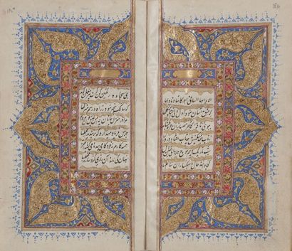 null Diwân de Hafez, Cachemire, daté 1231H. / 1815
Manuscrit poétique en persan,...
