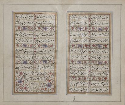 null Diwân de Hafez, Cachemire, daté 1231H. / 1815
Manuscrit poétique en persan,...