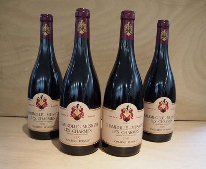 PONSOT 4 Bouteilles CHAMBOLLE MUSIGNY LES CHARMES (1er Cru), Ponsot, 1996