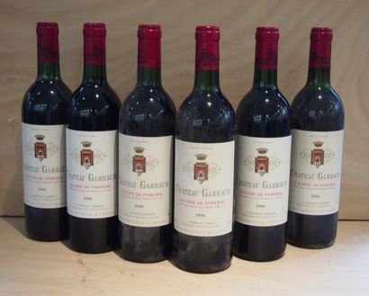 LALANDE DE POMEROL 6 Bouteilles CHÂTEAU GARRAUD (H.E.+ sinon mieux; e.l.s; quelques...