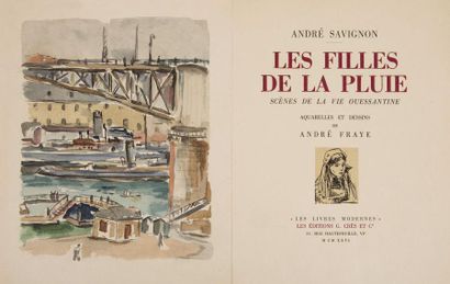 null SAVIGNON (André) - FRAYE (André).
Les Filles de la pluie, scènes de la vie ouessantine.
Paris...