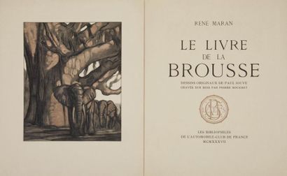 null MARAN (René) - JOUVE (Paul).
Le Livre de la Brousse.
Paris : Les bibliophiles...
