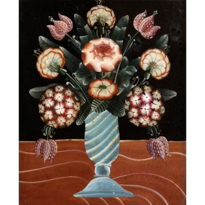 null Suzanne BARTOLINI (née en 1930) 
Fleurs variées dans un vase
Réunion de deux...
