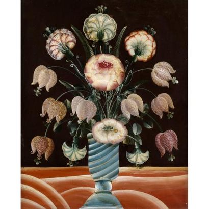 null Suzanne BARTOLINI (née en 1930) 
Fleurs variées dans un vase
Réunion de deux...