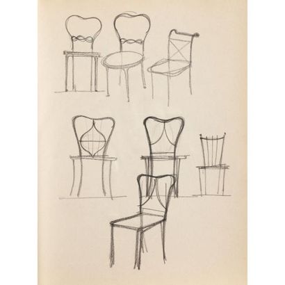 null Gilbert POILLERAT (1902-1988) attribué à
Carnet de dessins originaux au crayon...