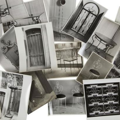 null Gilbert POILLERAT (1902-1988)
Lot d’environ 70 photographies?: grilles, chandeliers,...