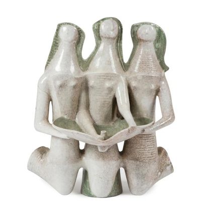 null Jean DERVAL (1926-2010)
Les trois grâces
Sculpture formant fontaine. Épreuve...