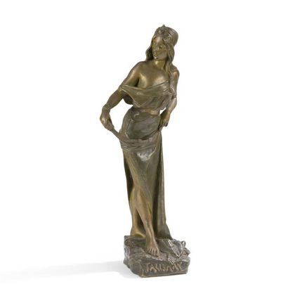 null Emmanuel VILLANIS (1858-1914)
Talisman 
Sculpture. Épreuve en bronze à patine...