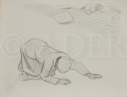 null René-Georges Hermann, 
dit HERMANN-PAUL (1864-1940)
L’Accident (dessin de presse)
Mine...