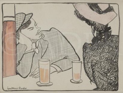 null Ludovic-Rodolphe Pissarro, dit Ludovic RODO (1878-1952)
Scène de café, vers...