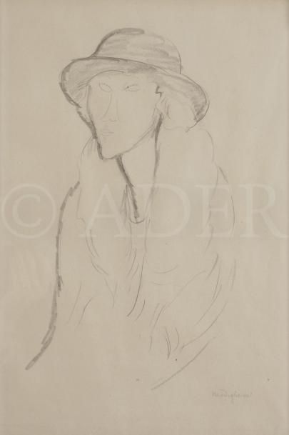 null Amedeo MODIGLIANI (1884-1920)
Portrait de Rachel Osterlind, Nice 1919
Mine de...