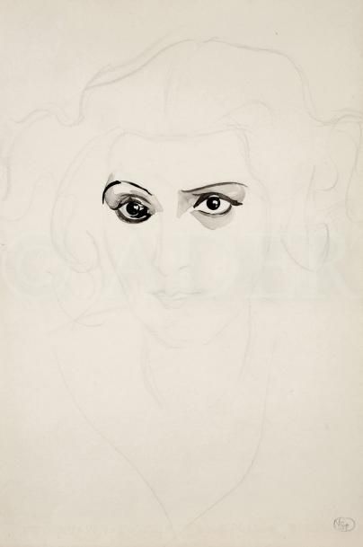 null Nicolas STERNBERG (1901-c1960)
Portrait de femme
Mine de plomb et lavis d’encre.
Monogrammé...