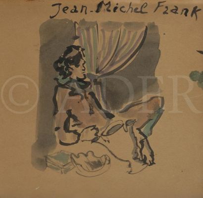 null Christian BÉRARD (1902-1949)
Portait de Jean-Michel Frank assis (1895-1941)
Encre...