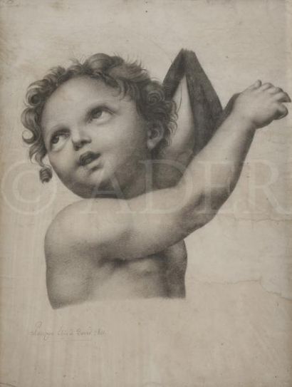 null Edme-Gratien PARIZEAU (1783-?)
Le Christ ou Saint Jean-Baptiste d’après un maître
Crayon...