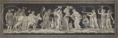 null Jean Guillaume MOITTE (1746-1810)
Paire de sacrifices antiques, l’un à Apollon...